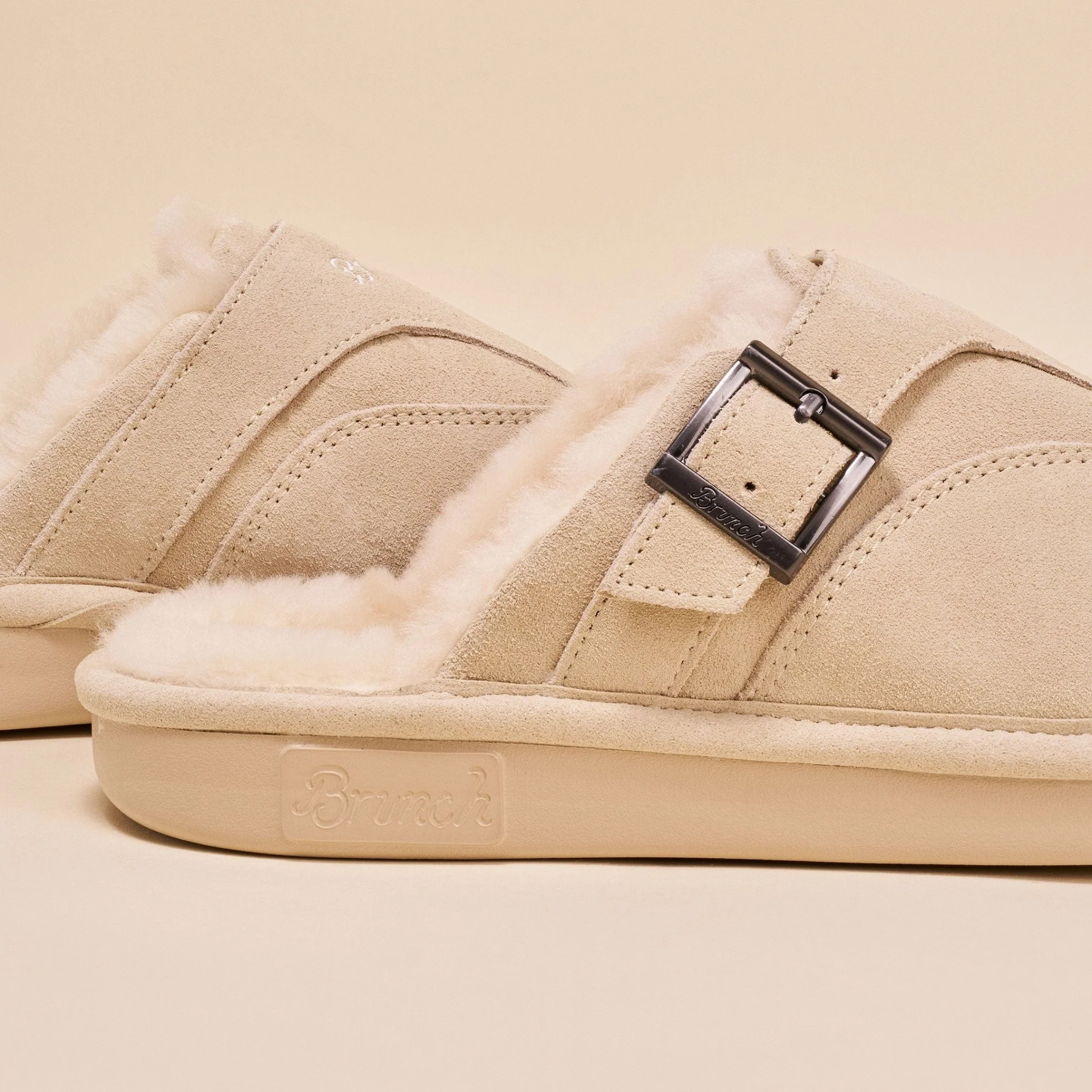 Amour Shearling - Beige - Suede - Image 3