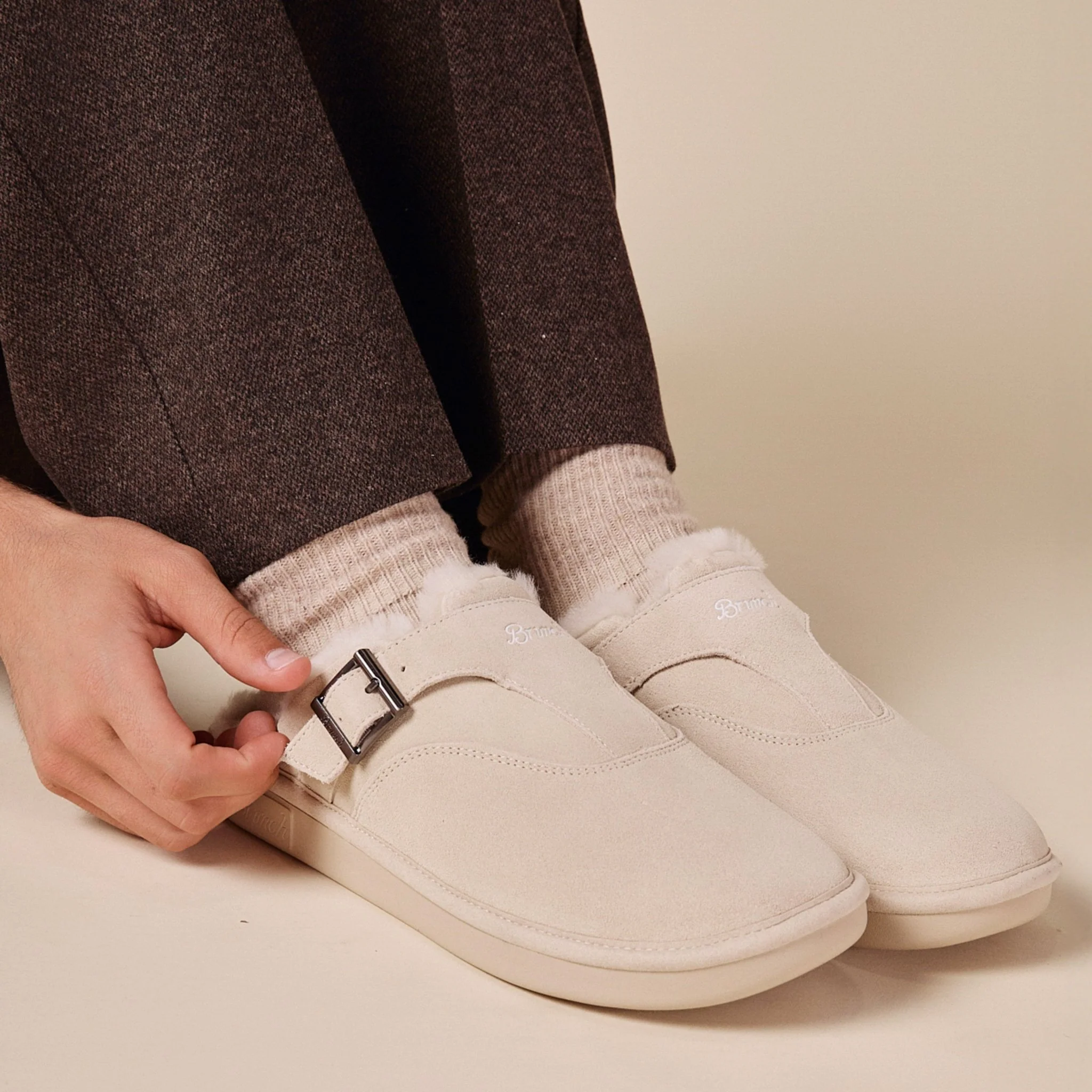 Amour Shearling - Beige - Suede - Image 5