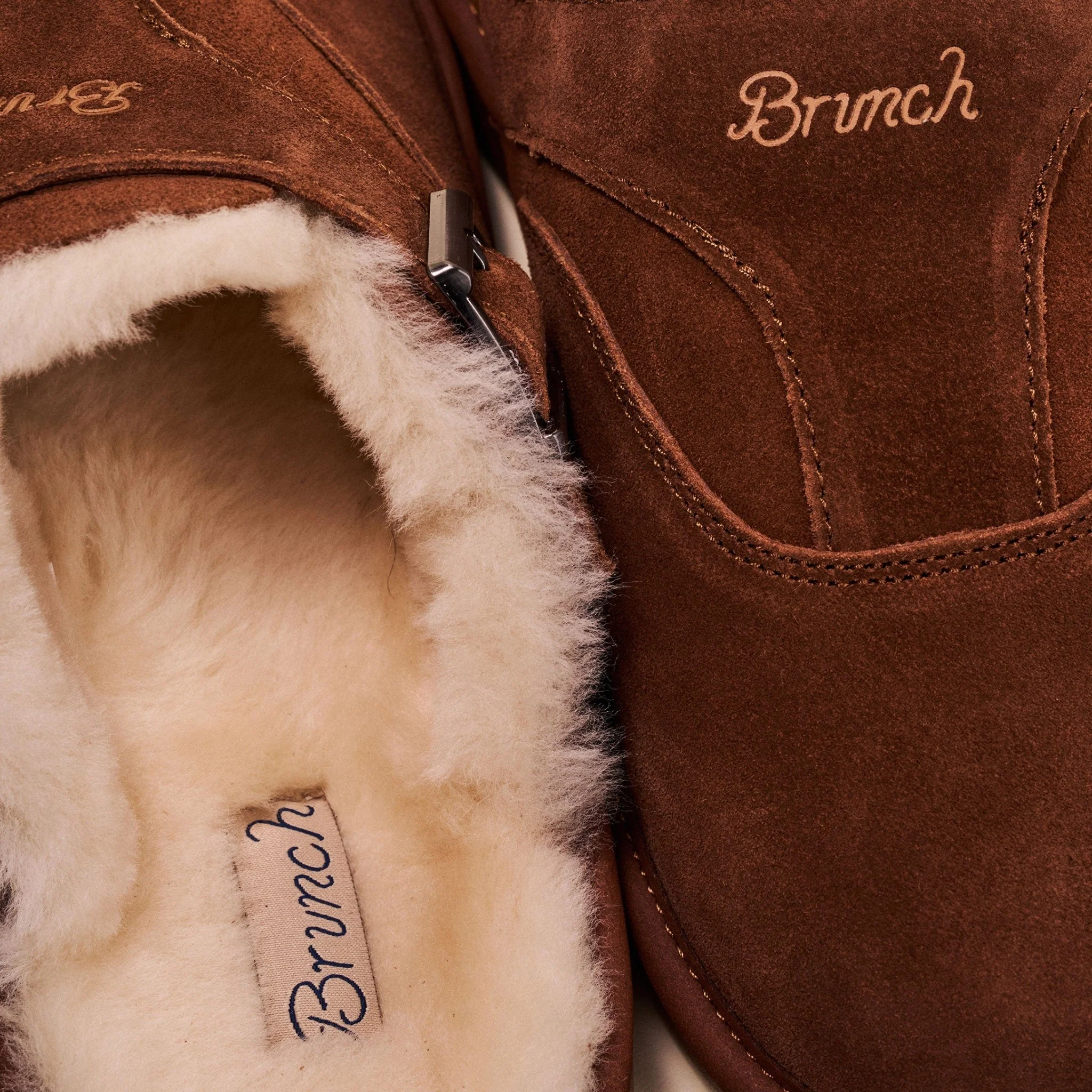 Amour Shearling- Horse Brown - Suede - Image 5