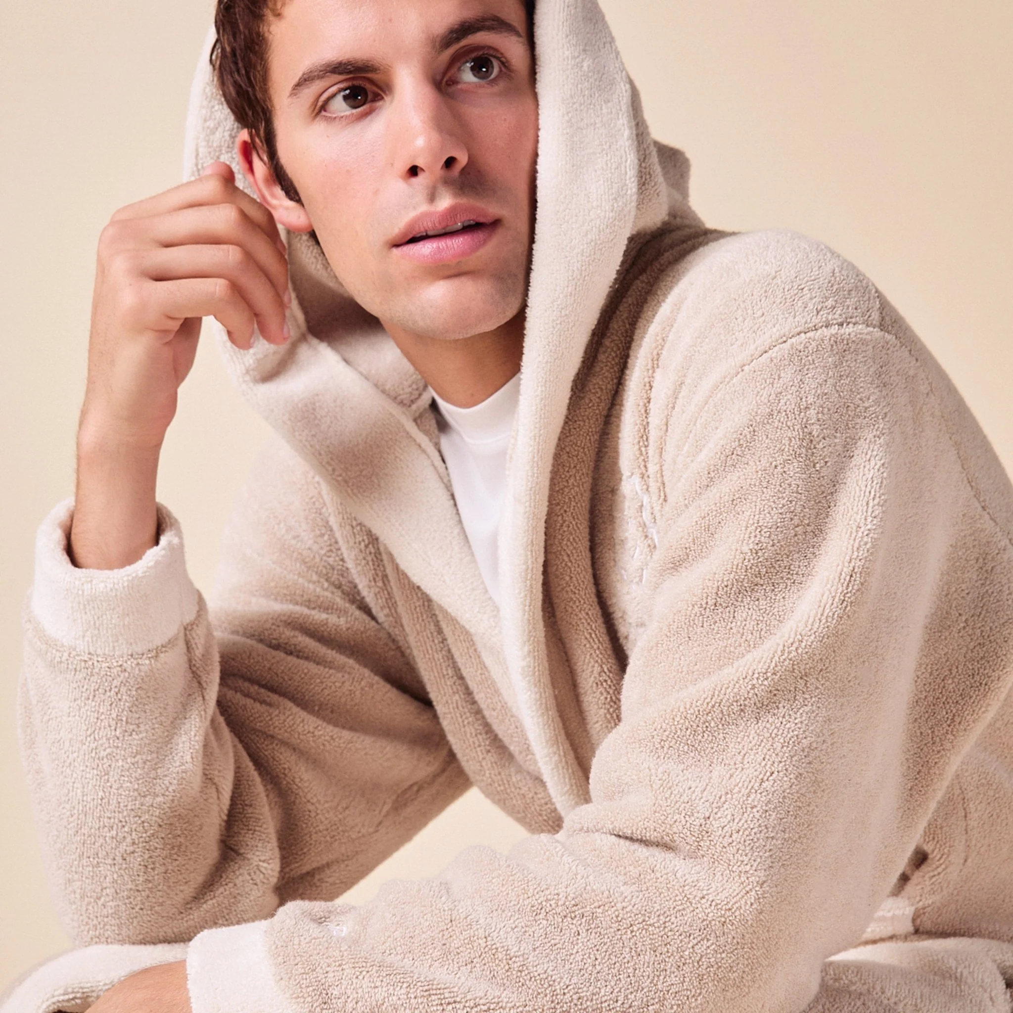 Essential Robe - Beige - Terry - Image 4