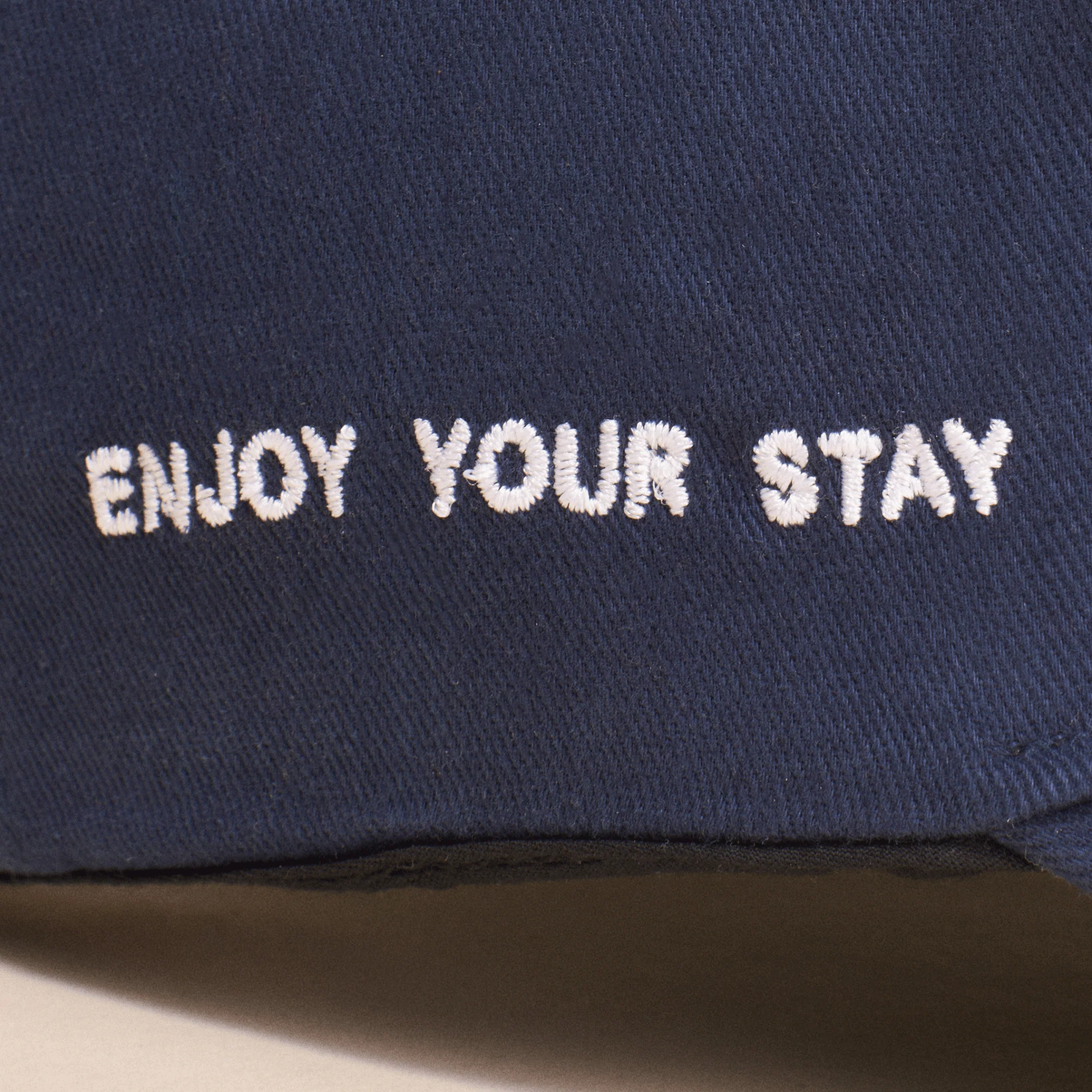 Retro Brunch Cap - Navy - Cotton - Image 3