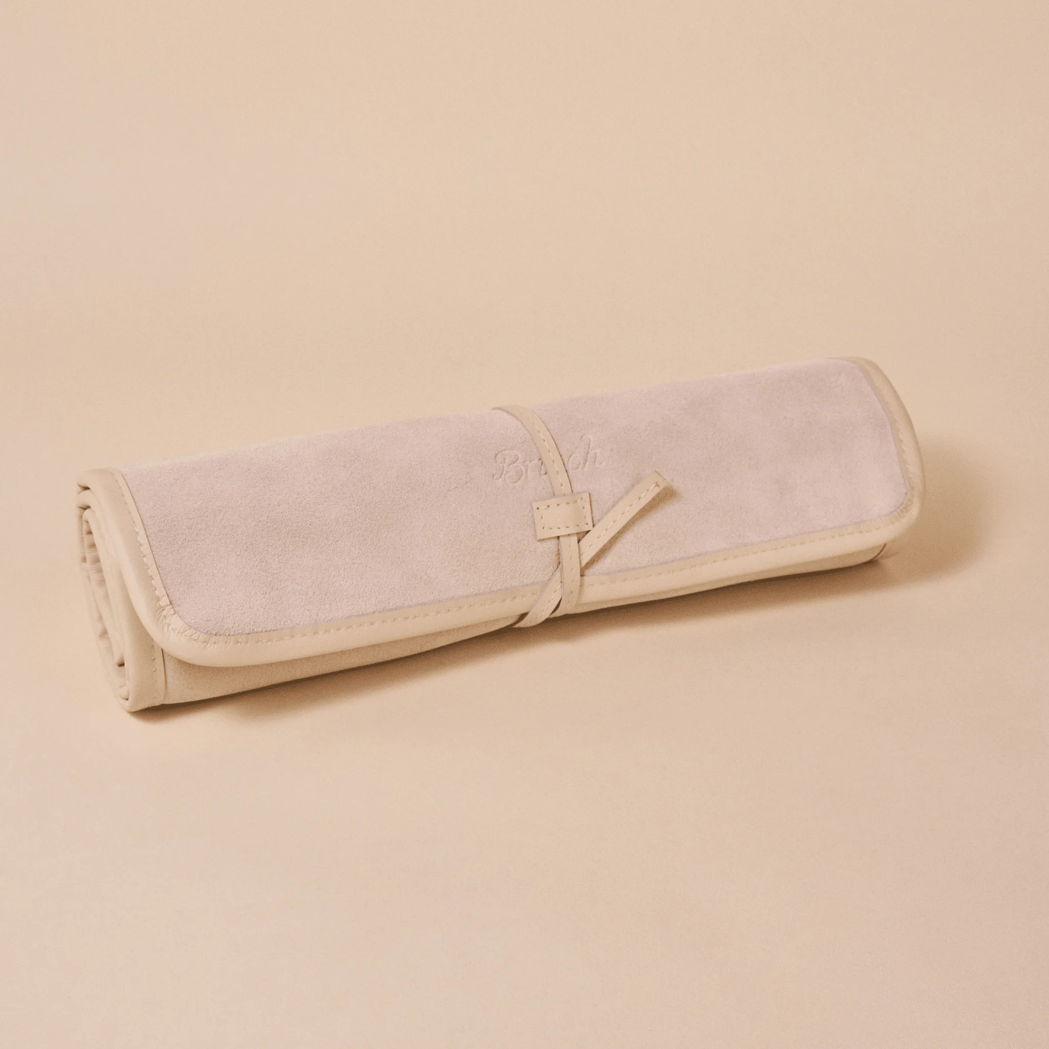 Travel Backgammon Set - Beige - Suede - Image 3
